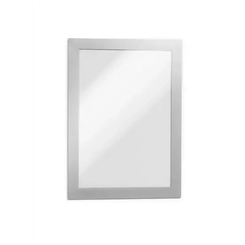 Durable DURAFRAME A5 selbstklebender Dokumentenhalter, Silber, 2er-Pack