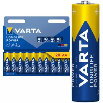 Varta Longlife Power Mignon AA LR6 Alkalibatterien, 20 Stk.