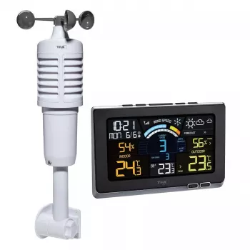TFA-Dostmann 35.1140.01 Spring Breeze kabellose Wetterstation, Schwarz