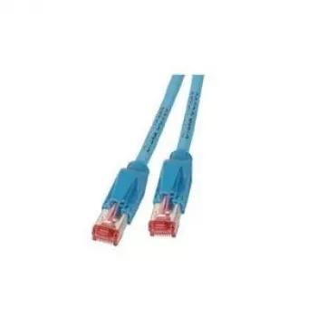 Netzwerkkabel EFB Elektronik RJ45 S/FTP Cat6a RJ-45 0,5 m Blau