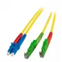 Glasfaserkabel EFB Elektronik O0937.30 E-2000 (LSH) LC OS2 30 m gelb