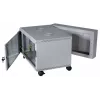 EFB Elektronik DUO 19" Wandgehäuse 21U, Schwenkrahmen 2-teilig, 500 mm Tiefe, Lichtgrau RAL 7035