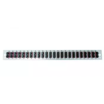 Patchfeld-Zubehör EFB Elektronik SB-FP-24SC-D-V-OS2 — 1U Rackmontage, 432×13×43,5 mm, grau