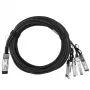 Netzwerkkabel BlueOptics ET7402-25DAC-2M-BL QSFP28 4xSFP28 InfiniBand 2m Schwarz