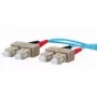 Glasfaserkabel METZ CONNECT 151J1EOEO10E 2x SC OM3 1 m Aqua