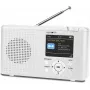Reflexion TRA23DAB/WH DAB+/FM Tischradio, wiederaufladbar, weiß