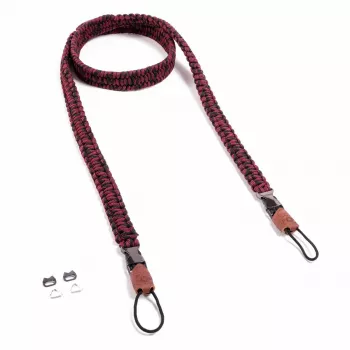 C-ROPE Traveler Paracord Kameragurt, 140 cm, Red Dots