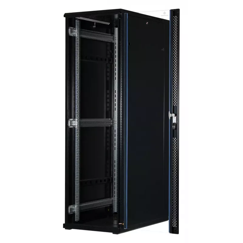 42U Serverschrank Rockstable RS19-6042 mit gehärtetem Glas