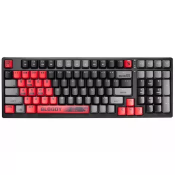A4Tech Bloody S98 Sports Red mechanische Gaming-Tastatur, BLMS Red Plus Switches (A4TKLA47388)