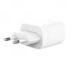 Silicon Power QM25 30W Wandladegerät mit zwei Anschlüssen, USB-C und USB-A, weiß (SP30WASYQM252PCW)