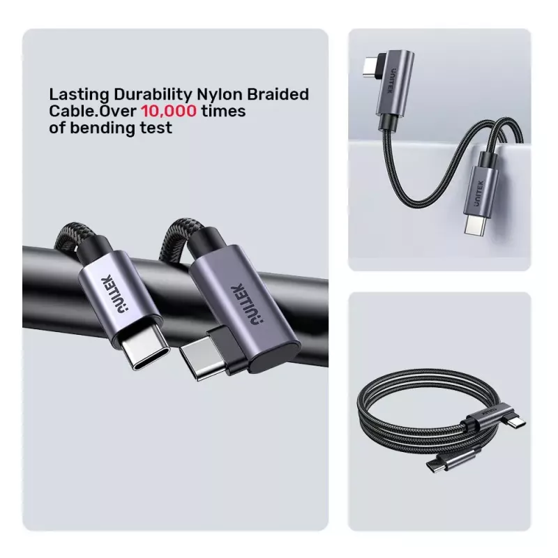 USB-Kabel UNITEK C14123BK-1M 1m USB 2.0 Schwarz Grau