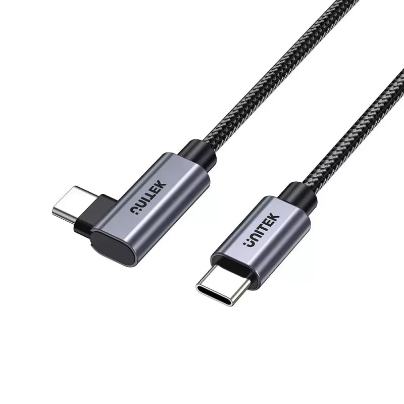 USB-Kabel UNITEK C14123BK-3M USB 2.0 USB C 3m Schwarz Grau