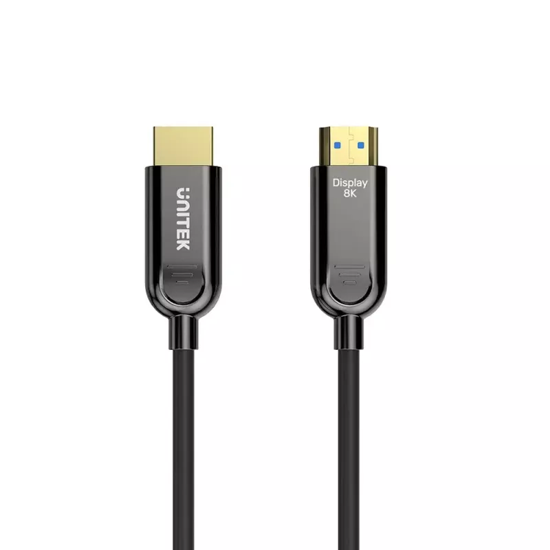 HDMI-Kabel UNITEK C11085GY01-40M 40 m 2.1 48 Gbit/s Schwarz