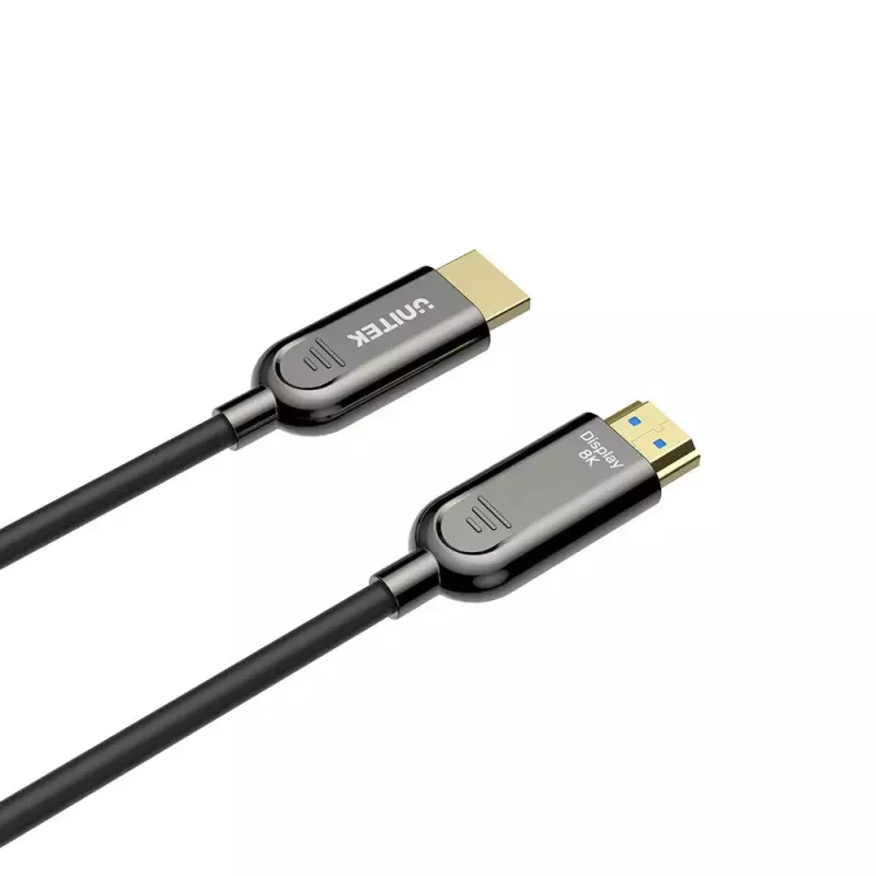 HDMI-Kabel UNITEK C11085GY01-60M 60m 2.1 48 Gbit/s Schwarz