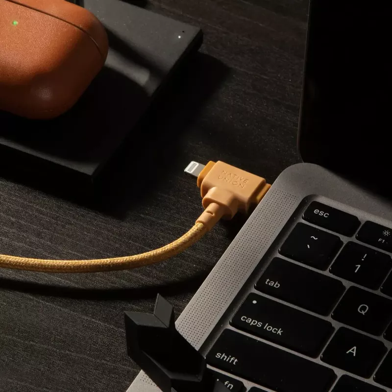 USB-C auf USB-C / Lightning Kabel Native Union Belt Kabel Duo, 1,5 m, Grün