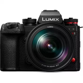Spiegellose Kamera Panasonic Lumix DC-S1R II mit 24–105mm Objektiv, 47,3MP Vollformat