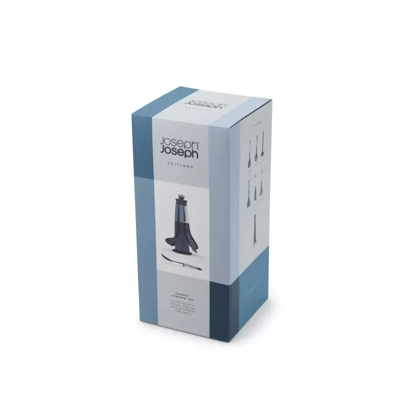 Joseph Joseph Elevate 6 Stück blau-graue hitzebeständige Küchenutensilien