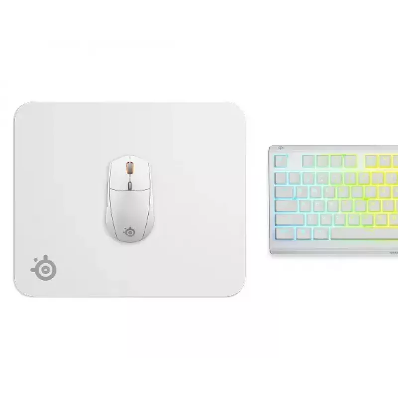 Mauspad Steelseries QcK M Weiß 320x270mm Mikrofaser Gummi