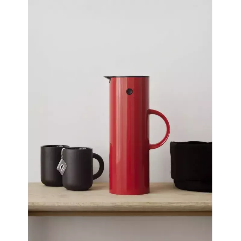 Isolierkanne Stelton EM77 1L Rot Camping Täglicher Gebrauch