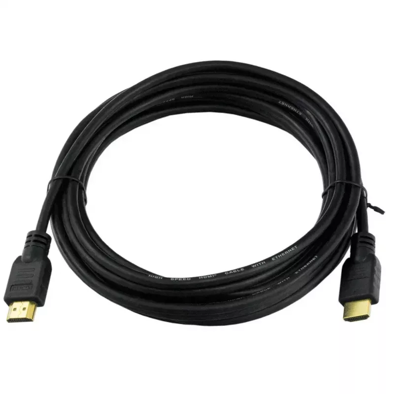 Akyga AK-HD-50A HDMI-1.4-Kabel High Speed mit Ethernet, 5 m, Schwarz
