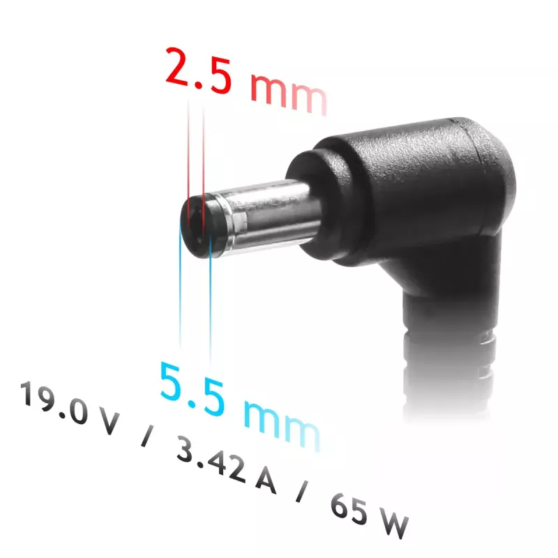 Akyga AK-ND-31 Kfz-Notebook-Netzteil für Asus / Toshiba, 65 W, 19 V / 3,42 A, 5,5 x 2,5 mm, 12 V Eingang