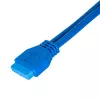 Akyga AK-CA-62 internes USB-3.0-Adapterkabel, 19-Pin-Header auf 2 x USB-A-Buchse, 0,65 m