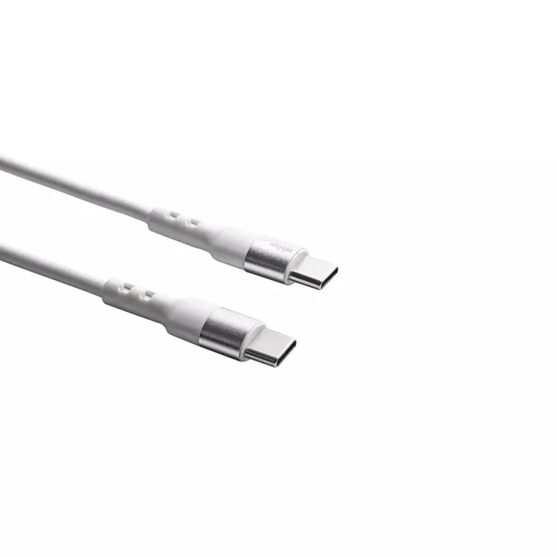 Akyga AK-USB-41 USB-C auf USB-C Kabel, USB 2.0, 60 W, 1,8 m, Weiß