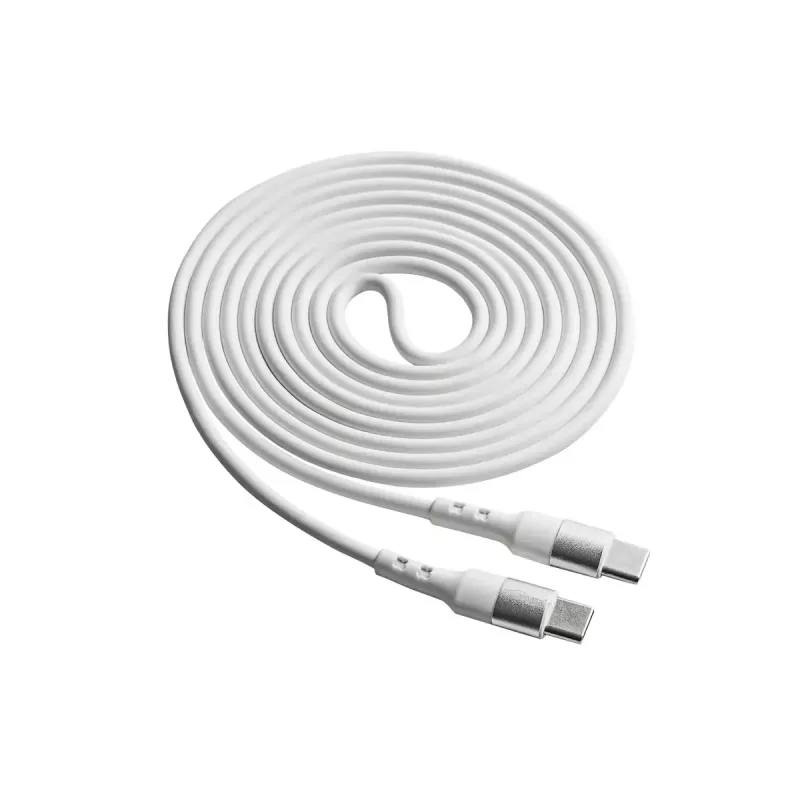 Akyga AK-USB-41 USB-C auf USB-C Kabel, USB 2.0, 60 W, 1,8 m, Weiß