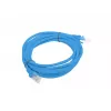 Netzwerkkabel Lanberg PCU5-10CC-0300-B U/UTP Cat5e 3m Blau