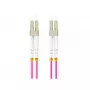 Glasfaserkabel LANBERG FO-LULU-MD41-0010-VT, 1 m, OM4, LC–LC, Violett