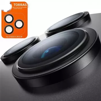 TORRAS LensGuard Kameraobjektivschutz für iPhone 17 Pro Max, Schwarz
