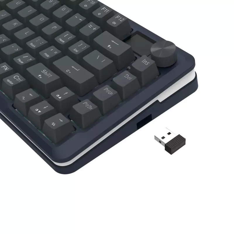 Mechanische Tastatur REDRAGON K708-RGB-PRO mit USB, RF Wireless und Bluetooth, 1,5 m Kabel, schwarz, 0,76 kg
