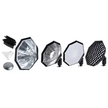Kit Godox AD-S7 Fotostudio-Blitzgerät-Zubehör 48 cm Schwarz Silber Weiß