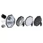 Kit Godox AD-S7 Fotostudio-Blitzgerät-Zubehör 48 cm Schwarz Silber Weiß