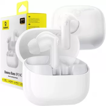 In-Ear TWS Ohrhörer Baseus Bass BP1 NC – Aktive Geräuschunterdrückung, Weiß
