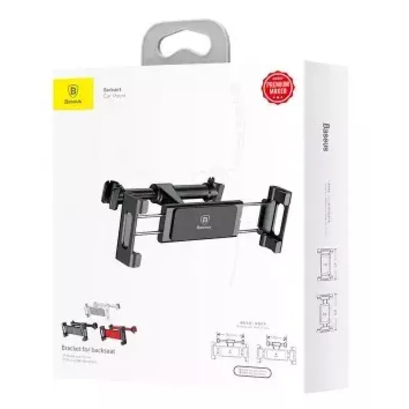 Baseus SUHZ-01 Autokopfstützenhalterung für Tablets/Smartphones 4,7-12,9 Zoll, Schwarz