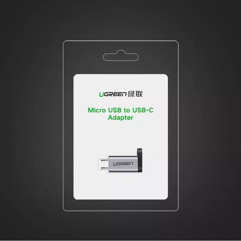 UGREEN USB-C auf Micro-USB Adapter, grau