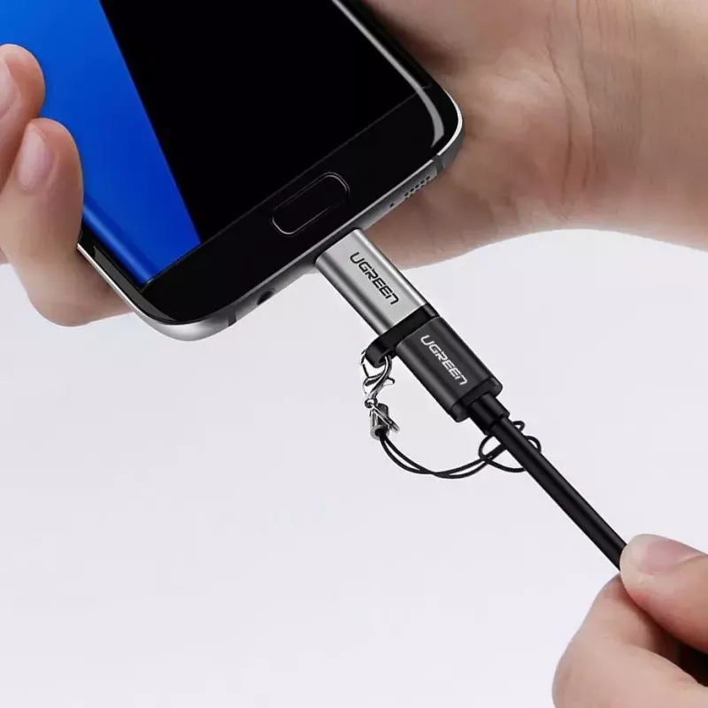 UGREEN USB-C auf Micro-USB Adapter, grau