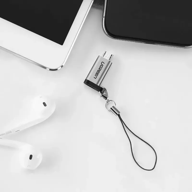 UGREEN USB-C auf Micro-USB Adapter, grau