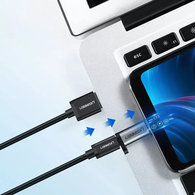 UGREEN USB-C auf Micro-USB Adapter, grau