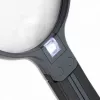 Vergrößerungsglas Carson Split Handle HF-11 — 3,5× Handlupe, schwarz/transparent, AAA-Batterie