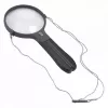 Vergrößerungsglas Carson Split Handle HF-11 — 3,5× Handlupe, schwarz/transparent, AAA-Batterie