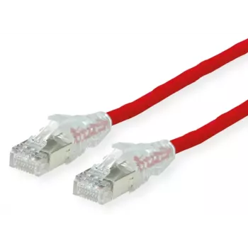 Netzwerkkabel Dätwyler Cables 21.05.0501 Rot 0,5 m Cat6a S/FTP