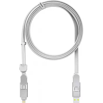 Rolling Square inCharge XL 2m Weiß USB-Lade- und Datenkabel