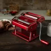 Marcato Atlas 150 Rossa Nudelmaschine mit Nudelrad, Rot