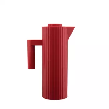 Alessi Plisse Thermoskanne 1 L, Rot