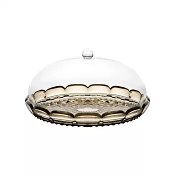 Guzzini Vanity Kleiner Tortenständer mit Haube, Smoke