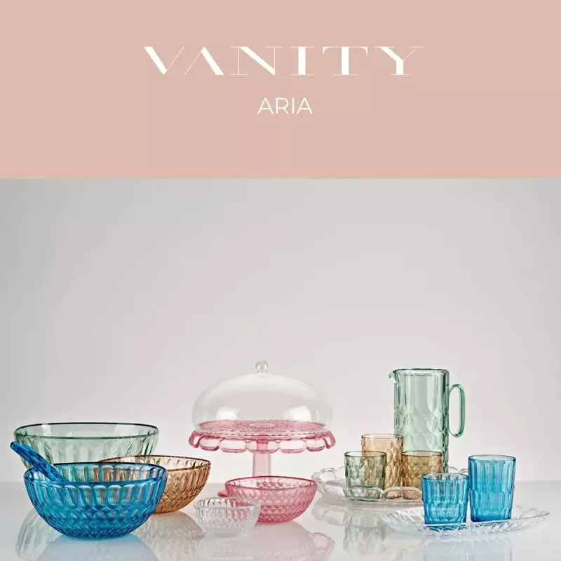 Guzzini Vanity Kleiner Tortenständer mit Haube, Flamingo Pink