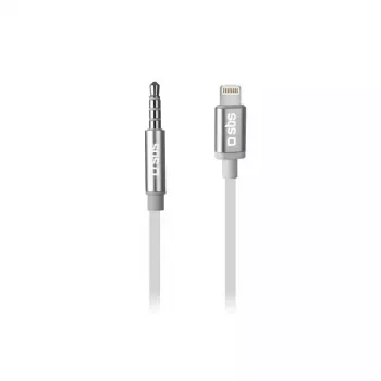 SBS Kopfhörer-Adapter, USB-C Stecker auf 3,5 mm Buchse, 15 cm, Weiß, TEADAPTIPJACK35W