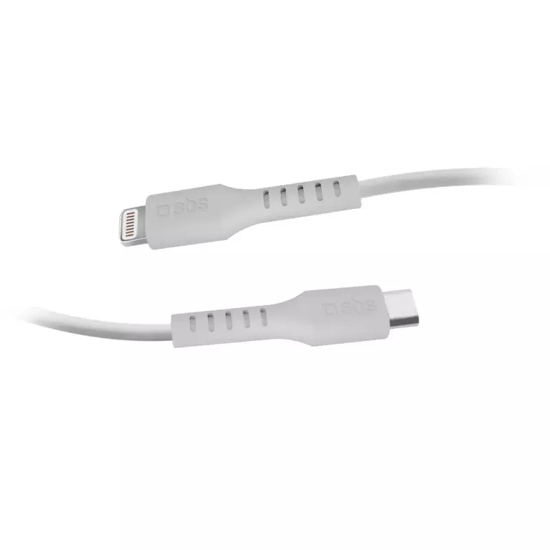Lightning auf USB-C Kabel SBS Mobile TECABLELIGTC2W — 2 m, Weiß